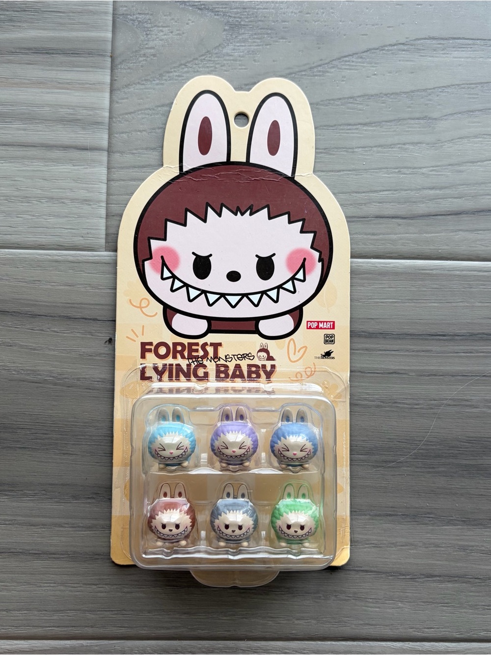 Pop Mart Forest Lying Baby Th Monsters Pop Beans Limited